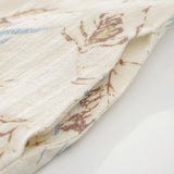 MQTIME  -  Vintage 100% Linen Flower Print Girls Dress With Pockets Summer New Baby Girl Sleeveless Casual Loose Spaghetti Strap Dresses