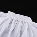 MQTIME  -  Casual Backless Bow T-Shirt Women's Top High Neck Lace-Up Lantern Sleeve Commute Loose Patchwork Fashion Female Top