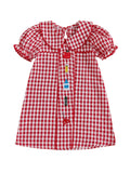 MQTIME  -  Cute Baby Girl Floral Print Sleeveless Ruffle Hem Dress Toddler Summer Casual Dress with Bowknot Detail