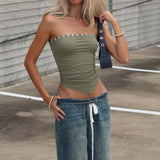  MQTIME  -  2026 New Shell Buckle Decorative Versatile Tube Top Women