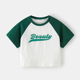 MQTIME  -  2Piece Summer Toddler Boy Outfits Korean kids Clothes Fashion Letter Short Sleeve Tops+Shorts Baby Clothing Children's Sets B046