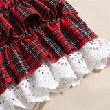 MQTIME  -  Fashion kawaii 2 Pieces Set Sexy Women 2025 Summer New Strapless Plaid Crop Top+Lotus Leaf zip Mini Skirt Girls Y2K Streetwear