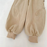 ﻿ MQTIME  -  New autumn clothing for infants aged 0-3, stylish casual pants, double-sided velvet casual pants