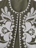 MQTIME  -  Embroidery Vest For Women Y2k Vintage Casual Sleeveless Cardigan Waistcoat Top Fashion Woman Floral Embroidered Vest