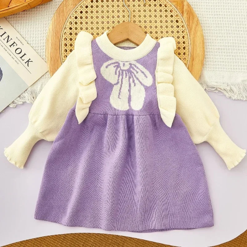 MQTIME - Girls Sweater Dress Autumn Winter Princess Dresses Kids Dress mqtime MQTIME - Girls Sweater Dress Autumn Winter Princess Dresses Kids Dress mqtime