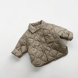 MQTIME  -  Winter Kids Parkas 1-6Y Simple Style Cotton-padded Boys Lapel Jacket Girls Baby Thin Warm Coat Children's Clothes
