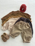  MQTIME  -  Autumn New Children Casual Pants Fashion Boys Simple Pocket Trousers Solid Baby Girls Loose Harem Pants Cotton Kids Clothes