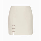 MQTIME  -  Sexy Slim Corset Top Mini Skirt Sets Women Buttons Sleeveless Backless Tube Tops Hip Package Short Skirts Spring Lady Suits