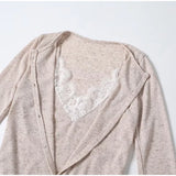  MQTIME  -  Solid Cotton Knitted Cardigan Spring V-Neck Single Breasted Preppy Style Long Sleeve Sweater Women Vintage Cute Y2k Tops