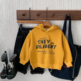  MQTIME  -  Kids Baby Boys Sweatshirt Hooded Letter Printed Thicken Warm Toddler Boys Hoodies New Winter Little Boys Pullovers