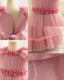 MQTIME  -  New Fashion Baby Girl Princess Butterfly Tutu Dress Puff Sleeve Child Tulle Pageant Party Birthday kids Ball Gown 2-10Y