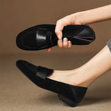 MQTIME  -  Fashion Women Shoes French Style Retro Soft Leather Loafers for Woman Comfort Vacation Casual Shoes Designer Shoes Zapatos Mujer