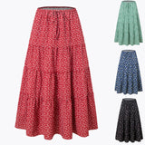 MQTIME  -  Y2k Clothes Women Skirts Slim Bodycon Gothic Clothes New Elegant All-Match Woman Clothing Casual Floral Printed Ropa De Mujer