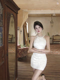 MQTIME  -  Heavy Industry Design Sense Internet Celebrity Temperament Style DressWestern Style Slim Banquet Dress Bag Hip Dress 2025 New