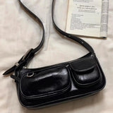 MQTIME  -  Autumn Japanese PU Crossbody Bag Shoulder Bags Multiple Pockets Commuter Storage Bag Women's Bags Messenger Bag