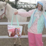 MQTIME  -  Harajuku Y2K Pony Print Tote Cute Aesthetic Storage Bag INS Kawaii Shoulder Subculture Girl Decorative Accessories Gift