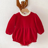 MQTIME  -  New Winter Toddler Baby Girl Thicken Warm Romper Long Sleeved Hooded Print Baby Jumpsuit Children Thicken Warm Clothes