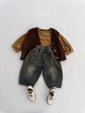  MQTIME  -  Autumn New Children Denim Trousers Fashion Girls Casual Pants Boys Vintage Versatile Jeans Kids Harem Pants Baby Clothes