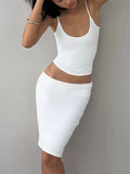  MQTIME  -  Spring and Summer New Clothing Short Navel High Waist Thin Hip Skirt