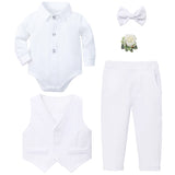 MQTIME  -  Baby Boy Baptism Outfit Infant First Easter Church Christening Suit Set Toddler Formal Wedding Birthday Party Gift Clothes