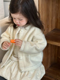  MQTIME  -  Winter New Girls Warm Coat Long Sleeve Solid Children Jacket Princess Cute Baby Girl Fleece Coat Fashion Kids Clothes