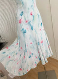 MQTIME  -  Princess Sleeve Fairy Dress Garden Spring Summer Travel Mesh Skirt Long Tail Fish Tailed Gown for Women Chinese Origin