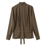  MQTIME  -  Chic Fashion Simple Style Check Shirts for Women 2026 New Long Sleeve Bow Women's Casual Loose Shirt And Blouse Woman Tops