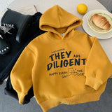  MQTIME  -  Kids Baby Boys Sweatshirt Hooded Letter Printed Thicken Warm Toddler Boys Hoodies New Winter Little Boys Pullovers