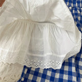 MQTIME  -  New Summer Baby Girls Sleeveless Blouses Lace Embroidery Ruffles Tops Toddlers Kids Cotton Vest Shirts
