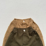 MQTIME  -  Autumn New Children Cargo Pants Solid Boys Vintage Casual Pants Girls Harem Pants Cotton Baby Pocket Trousers Kids Clothes