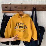  MQTIME  -  Kids Baby Boys Sweatshirt Hooded Letter Printed Thicken Warm Toddler Boys Hoodies New Winter Little Boys Pullovers
