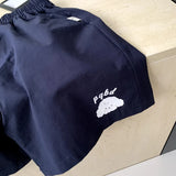  MQTIME  -  Boys' Suit Spring and Summer New Children's Wear Korean Boy Baby Cartoon Cloud Tie Shirt Shorts Two-piece Set Simple