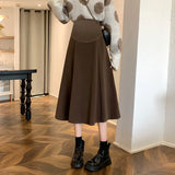 Mqtime Workplace Cotton Long Fashion Maternity Half Skirts for Pregnant Large Size Pregnancy New Arrival Women Clothes