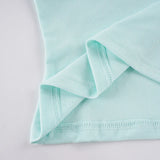 MQTIME  -  Sweet Contrast Color V Neck Half Sleeve Temperament Slim All Match Y2k Knitted T-Shirts