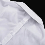MQTIME  -  White Shirt and Cake Skirt Set for Women Set with Turn Down Collar Long - Sleeve Design Shirt and High Waisted Short Skirt