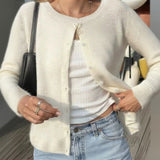 MQTIME  -  Autumn/Winter New Casual Simple Solid Colour Long-Sleeved Jacket Sweater