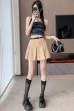 MQTIME  -   Summer New Spice Girl Style Small Dull Skirt High waist Slim Versatile A-line Skirt Anti slip Denim skirt