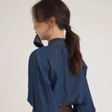 MQTIME  -  Simple And Casual Versatile Solid Color Shirt For Women In Spring And Autumn, New Lapel Single Breasted Pocket Shirt