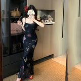 MQTIME  -  Sexy Bodycon Mermaid Dress Summer Fashion Strap Runway Party Robe Women Long Vestidos 2025 New