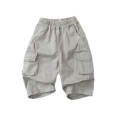 MQTIME  -  Spring New Children Casual Pants Girls Vintage Cargo Pants Solid Baby Boy Harem Pants Kids Trousers Infant Clothes