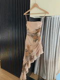 MQTIME  -  Korean Fashion Style Sexy Spaghetti Strap Dress Elegant Rose Print Sleeveless Irregular Backless Waist Slim Vest Vintage Dresses