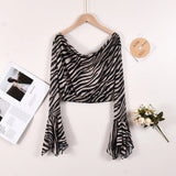  MQTIME  -  Hot-selling Autumn New Product, Open-button Slanted Shoulder Printed Mesh Yarn, European  Horn Sleeve Set Cw99496