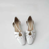 MQTIME  -  New Womens Shoes Fashion Retro Hollow Out Flat Sandals for Woman Exquisite French Casual Shoes Designer Shoes Sandalias De Mujer