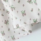 MQTIME  -  Summer New Style Strap Sweet Fragmented Flower Waist Bubble Sleeve Slimming Dress Short Skirt