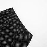 MQTIME  -  Polka Dots Print Vacation Beach Chiffon Maxi Skirts Women Fashion High Waist Slim Casual Streetwear Long Skirt All Match Bottoms