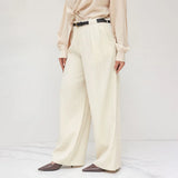 MQTIME  -  Loose Suit Pants Wide Leg Pants Autumn and Winter New Low-rise Straight Pants Elegant Commuting Trousers for Women