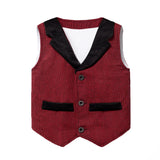 MQTIME  -  Baby Suits Newborn Boy Clothes Romper + Vest Infant Formal Clothing Outfit Party Bow Tie Children Toddler Birthday Dress 0- 24 M