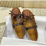 MQTIME  -  Ins style Fashion Pleated Bowknot Ruffle Women Ballet Flats Spring Summer Soft Leather Mary Janes Walking Loafers Casual Shoes