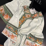 MQTIME  -   Spring Autumn Women Vintage Chinese-style Long-sleeve Pajamas Girls Student Homewear Women Soft  Loungewear Loose Robe Ladies