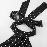 MQTIME  -  Polka Dot Sleeveless Backless Women Halter Top for Spring Summer Y2K Sexy High Street Hotgirl Slim Tops Fashion Party Vests